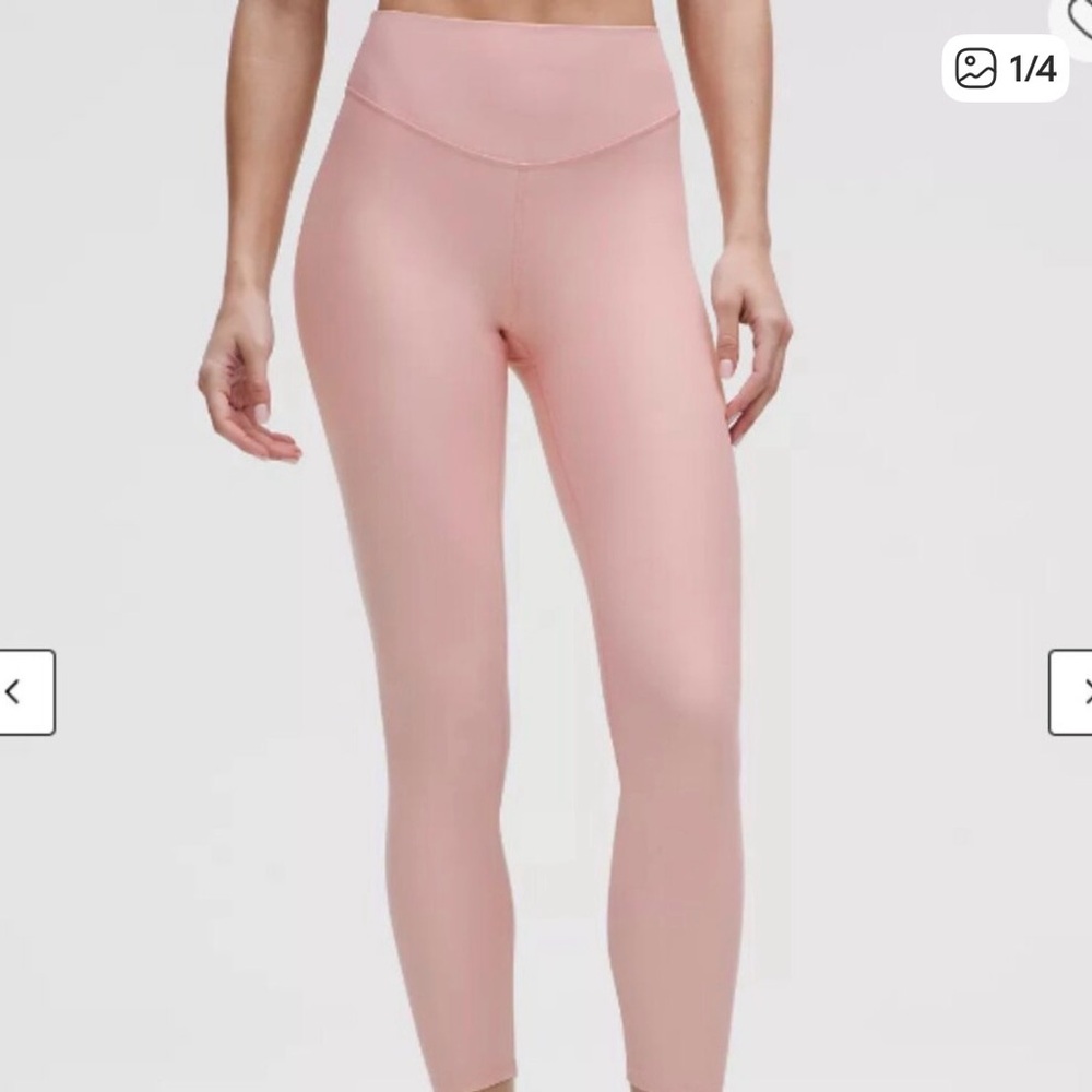 Lululemon Wunder Under SenseKnit High-Rise Tight 25" in Pink Haze sz 8